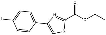 Ethyl 4-(4-iodophenyl)thiazole-2-carboxylate Structural