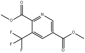 dimethyl 3-(trifluoromethyl)pyridine-2,5-dicarboxylate Structural
