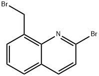 Quinoline, 2-bromo-8-(bromomethyl)- Structural