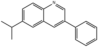 Quinoline, 6-(1-methylethyl)-3-phenyl- Structural