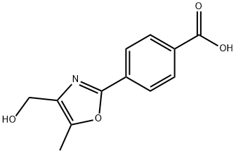 Benzoic acid, 4-[4-(hydroxymethyl)-5-methyl-2-oxazolyl]- Structural