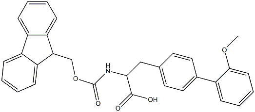 Fmoc-4-(2-methoxyphenyl)-DL-phenylalanine Structural