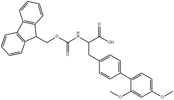 Fmoc-4-(2,4-dimethoxyphenyl)-DL-phenylalanine Structural