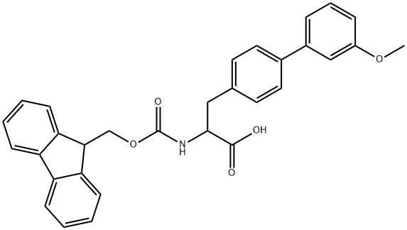 Fmoc-4-(3-methoxyphenyl)-DL-phenylalanine Structural