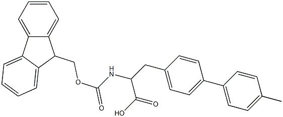 Fmoc-4-(4-methylphenyl)-DL-phenylalanine Structural