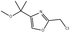Oxazole, 2-(chloromethyl)-4-(1-methoxy-1-methylethyl)- Structural