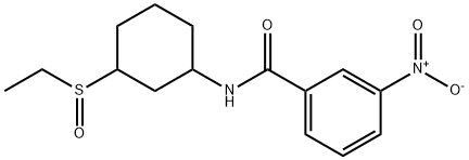 Benzamide, N-[3-(ethylsulfinyl)cyclohexyl]-3-nitro- Structural