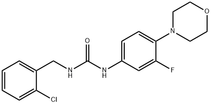 Urea, N-[(2-chlorophenyl)methyl]-N'-[3-fluoro-4-(4-morpholinyl)phenyl]- Structural
