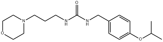 Urea, N-[[4-(1-methylethoxy)phenyl]methyl]-N'-[3-(4-morpholinyl)propyl]- Structural