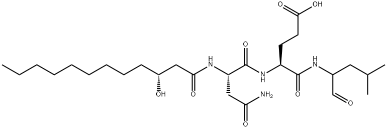 L-Glutamamide, N2-[(3R)-3-hydroxy-1-oxododecyl]-L-asparaginyl-N1-(1-formyl-3-methylbutyl)- Structural