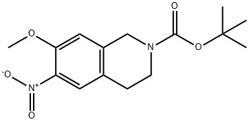 tert-butyl-7-methoxy-6-nitro-3,4-dihydroisoquinoline-2(1H)-carboxylate Structural