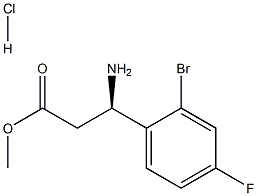 METHYL (3R)-3-AMINO-3-(2-BROMO-4-FLUOROPHENYL)PROPANOATE HYDROCHLORIDE