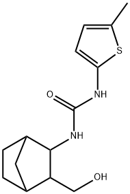 Urea, N-[3-(hydroxymethyl)bicyclo[2.2.1]hept-2-yl]-N'-(5-methyl-2-thienyl)- Structural
