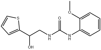 Urea, N-[2-hydroxy-2-(2-thienyl)ethyl]-N'-(2-methoxyphenyl)- Structural
