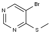 Pyrimidine, 5-bromo-4-(methylthio)- Structural
