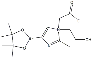 N-(2-Acetoxyethyl)-2-methylimidazole-4-boronic acid pinacol ester Structural