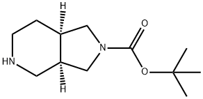 tert-Butyl (3aR,7aR)-octahydro-2H-pyrrolo[3,4-c]pyridine-2-carboxylate Structural