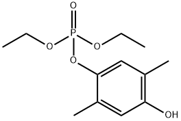 Diethyl 4-hydroxy-2,5-dimethylphenyl phosphate Structural