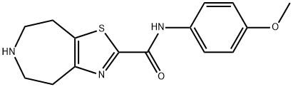 N-(4-Methoxyphenyl)-5,6,7,8-Tetrahydro-4H-Thiazolo[4,5-D]Azepine-2-Carboxamide Structural