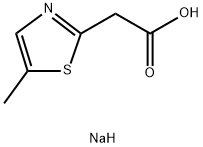 sodium 2-(5-methyl-1,3-thiazol-2-yl)acetate Structural