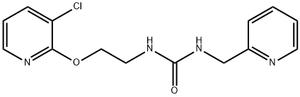 Urea, N-[2-[(3-chloro-2-pyridinyl)oxy]ethyl]-N'-(2-pyridinylmethyl)- Structural