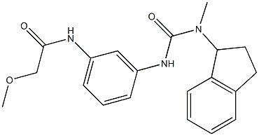 Acetamide, N-[3-[[[(2,3-dihydro-1H-inden-1-yl)methylamino]carbonyl]amino]phenyl]-2-methoxy- Structural