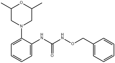 Urea, N-[2-(2,6-dimethyl-4-morpholinyl)phenyl]-N'-(phenylmethoxy)- Structural