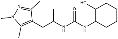 Urea, N-(2-hydroxycyclohexyl)-N'-[1-methyl-2-(1,3,5-trimethyl-1H-pyrazol-4-yl)ethyl]- Structural