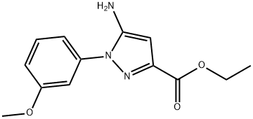 Ethyl 5-amino-1-(3-methoxyphenyl)pyrazole-3-carboxylate Structural