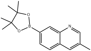 Quinoline, 3-methyl-7-(4,4,5,5-tetramethyl-1,3,2-dioxaborolan-2-yl)- Structural
