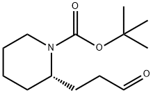 tert-butyl (2S)-2-(3-oxopropyl)piperidine-1-carboxylate Structural