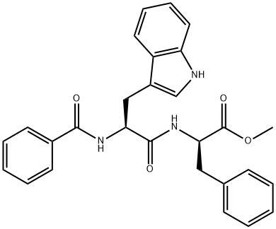 D-Phenylalanine, N-benzoyl-L-tryptophyl-, methyl ester Structural