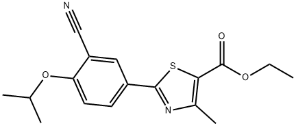 ethyl 2-(3-cyano-4-isopropoxyphenyl)-4-methylthiazole-5-
carboxylate Structural