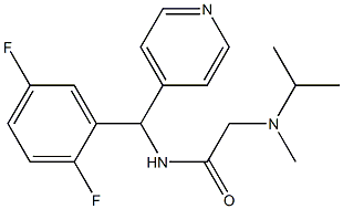 Acetamide, N-[(2,5-difluorophenyl)-4-pyridinylmethyl]-2-[methyl(1-methylethyl)amino]- Structural