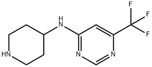 N-(piperidin-4-yl)-6-(trifluoromethyl)pyrimidin-4-amine Structural