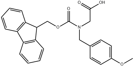 N-Fmoc-4-methoxybenzyl-glycine Structural