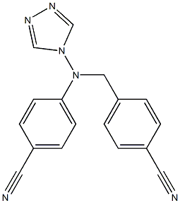 Benzonitrile, 4-[[(4-cyanophenyl)methyl]-4H-1,2,4-triazol-4-ylamino]- Structural