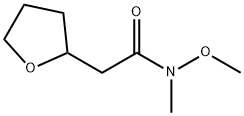 N-methoxy-N-methyl-2-(oxolan-2-yl)acetamide Structural