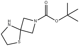 tert-butyl 5-thia-2,8-diazaspiro[3.4]octane-2-carboxylate Structural