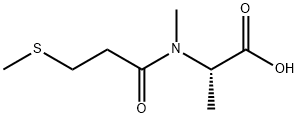L-Alanine, N-methyl-N-[3-(methylthio)-1-oxopropyl]- Structural