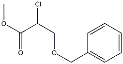 Propanoic acid, 2-chloro-3-(phenylmethoxy)-, methyl ester, (-)- Structural