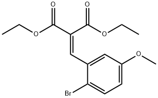 diethyl 2-(2-bromo-5-methoxybenzylidene)malonate Structural