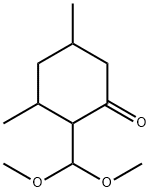 Cyclohexanone, 2-(dimethoxymethyl)-3,5-dimethyl- Structural