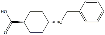 trans-4-(benzyloxy)cyclohexane-1-carboxylic acid Structural