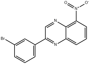 Quinoxaline, 2-(3-bromophenyl)-5-nitro- Structural