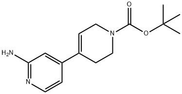 TERT-BUTYL 4-(2-AMINOPYRIDIN-4-YL)-1,2,3,6-TETRAHYDROPYRIDINE-1-CARBOXYLATE Structural