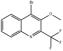 Quinoline, 4-bromo-3-methoxy-2-(trifluoromethyl)- Structural