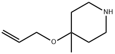Piperidine, 4-methyl-4-(2-propen-1-yloxy)- Structural