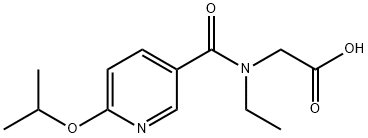 Glycine, N-ethyl-N-[[6-(1-methylethoxy)-3-pyridinyl]carbonyl]- Structural