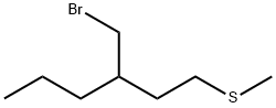 Hexane, 3-(bromomethyl)-1-(methylthio)- Structural